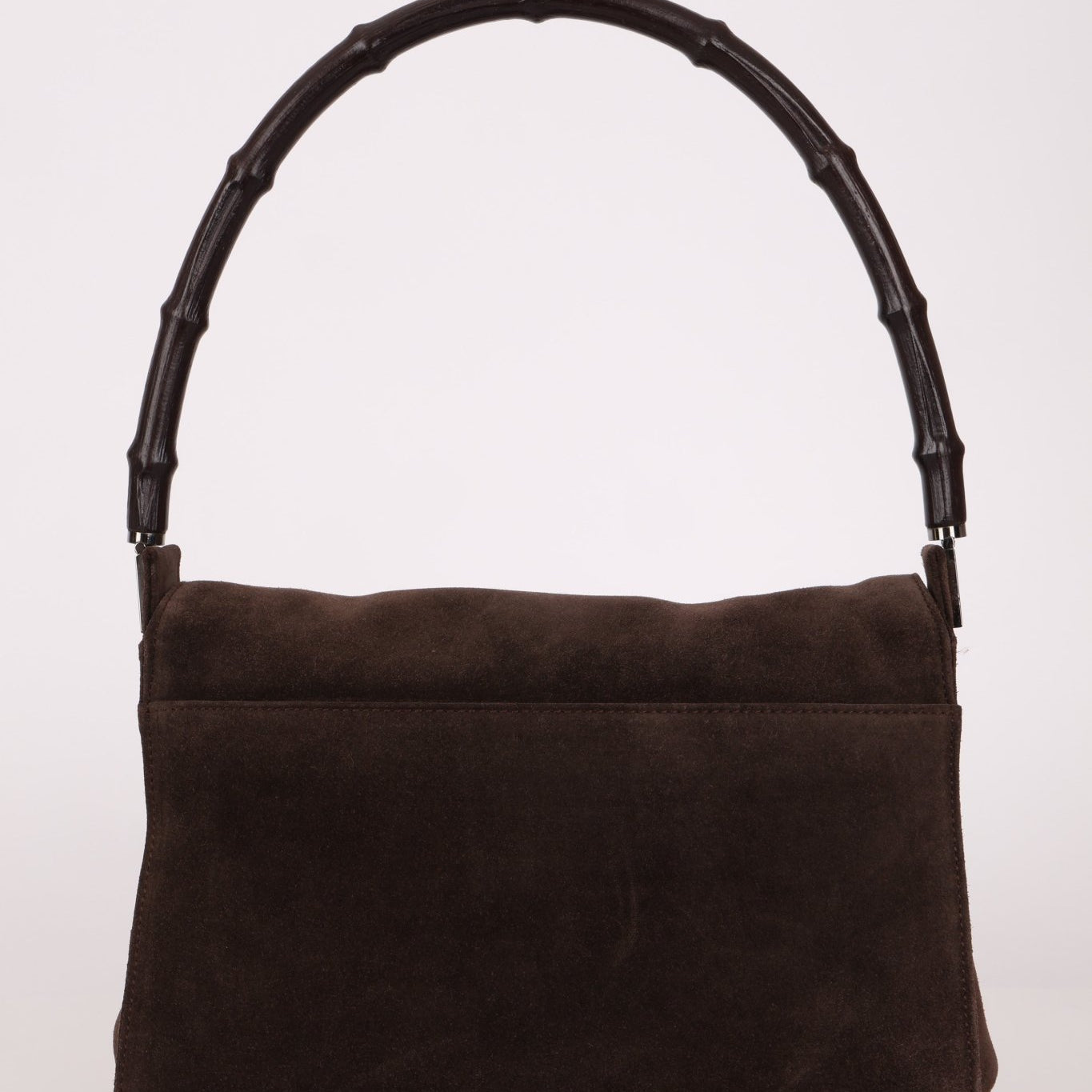 Gucci Suede Bamboo Top Handle - FashioNica