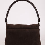 Gucci Suede Bamboo Top Handle - FashioNica