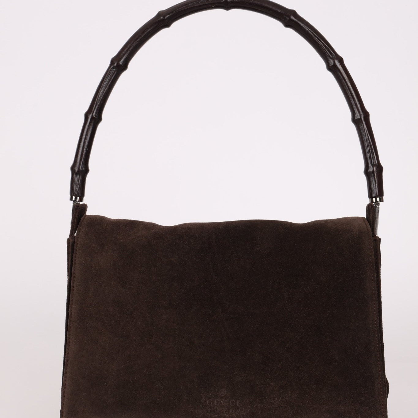 Gucci Suede Bamboo Top Handle - FashioNica