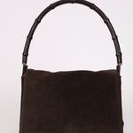 Gucci Suede Bamboo Top Handle - FashioNica