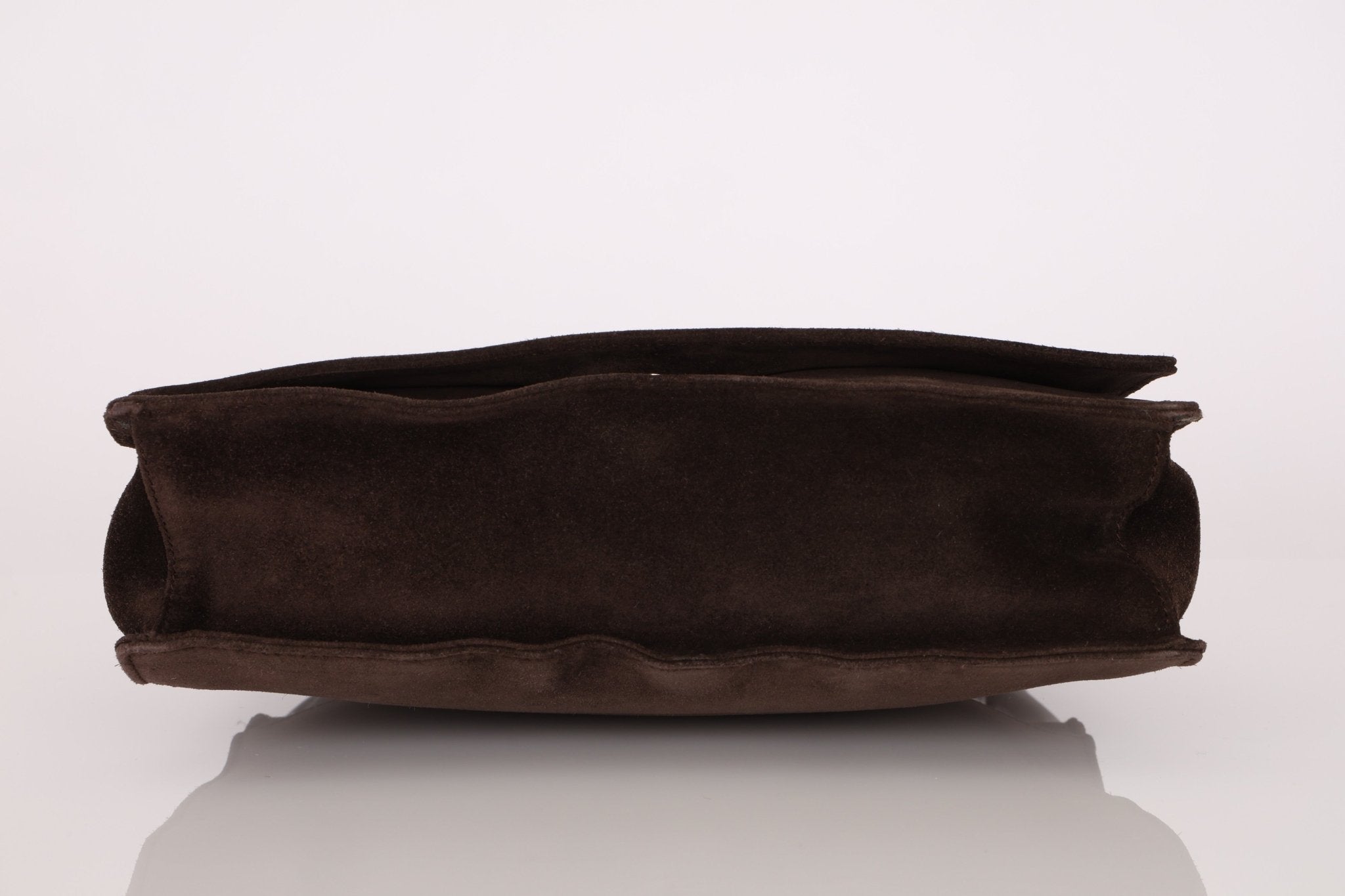 Gucci Suede Bamboo Top Handle - FashioNica