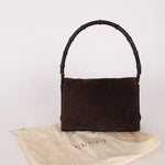 Gucci Suede Bamboo Top Handle - FashioNica