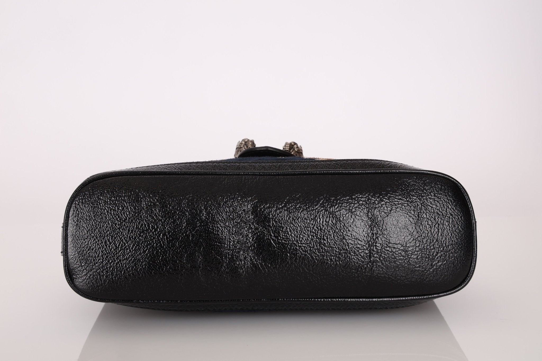 Gucci Suede Dragon Embroidered Bucket Bag - FashioNica
