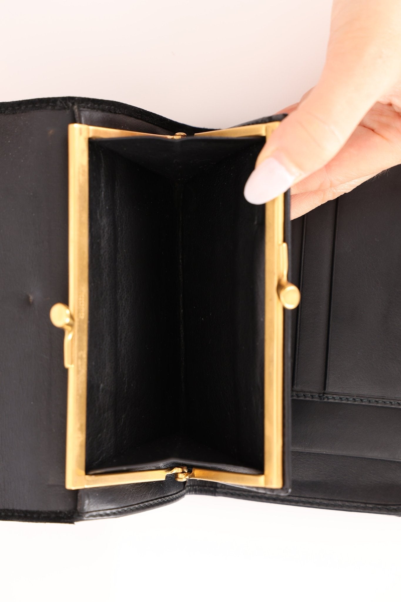 Gucci Suede Horsebit French Wallet - FashioNica