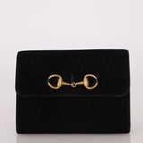 Gucci Suede Horsebit French Wallet - FashioNica