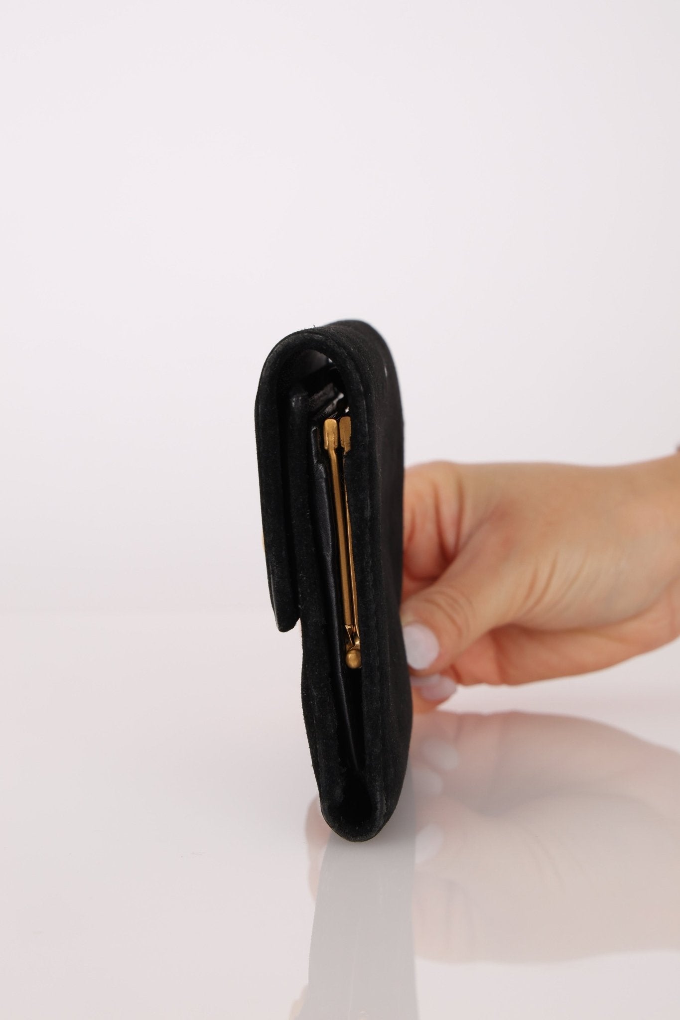 Gucci Suede Horsebit French Wallet - FashioNica