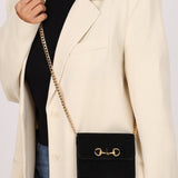 Gucci Suede Horsebit French Wallet - FashioNica