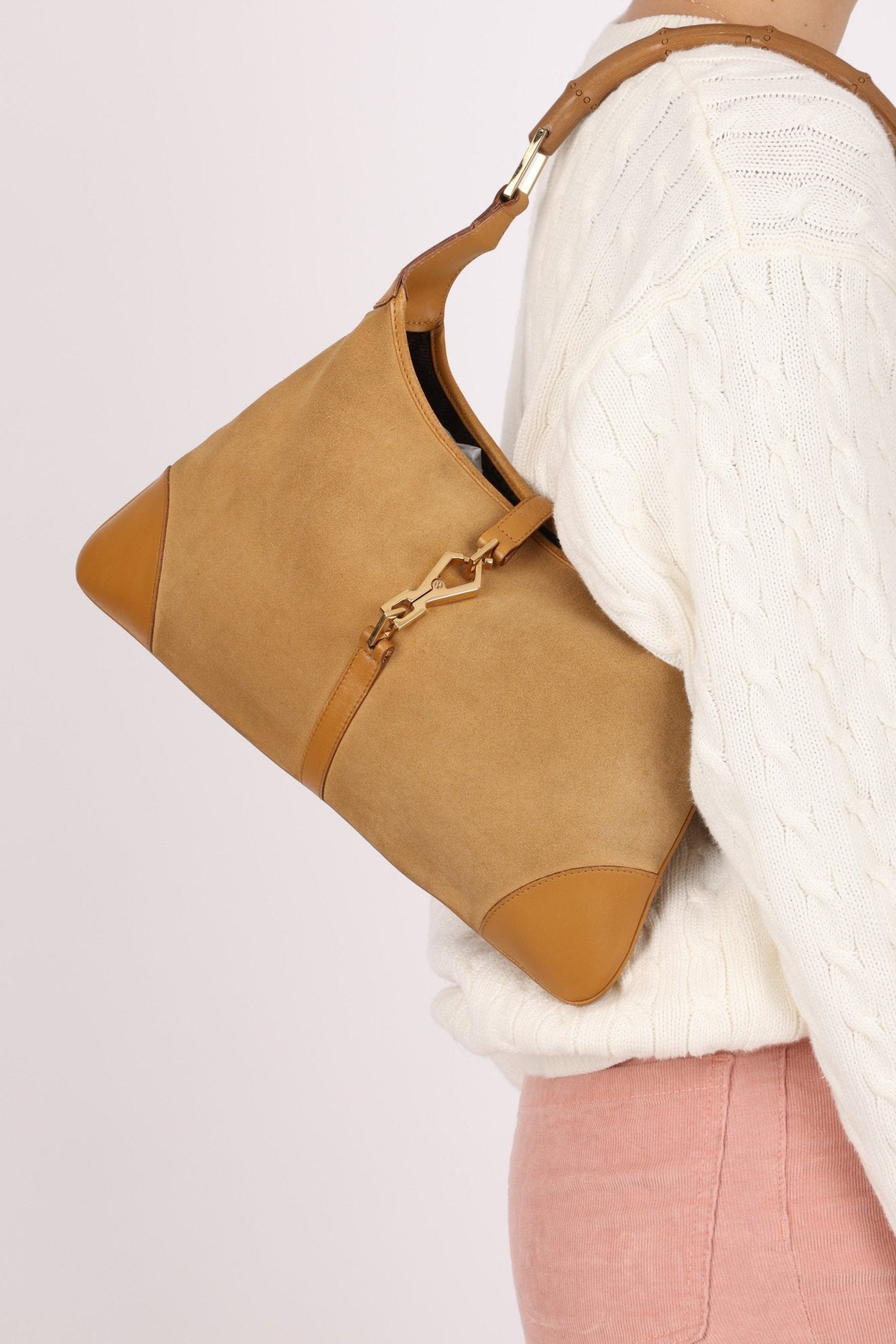 Gucci Suede Jackie - O Hobo - FashioNica