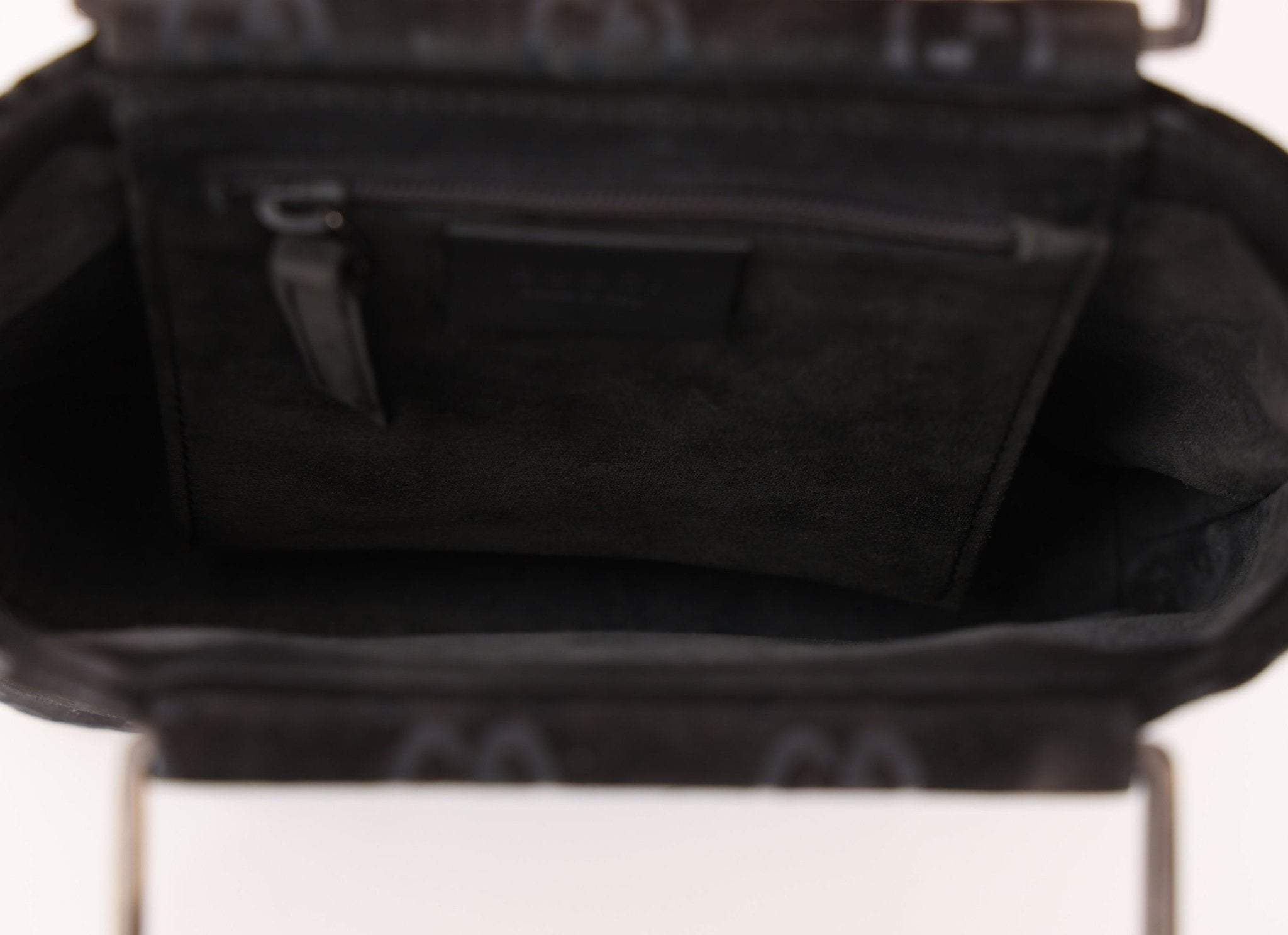 Gucci Suede Metal Top Handle Mini Frame Bag - FashioNica