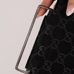 Gucci Suede Metal Top Handle Mini Frame Bag - FashioNica