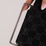 Gucci Suede Metal Top Handle Mini Frame Bag - FashioNica