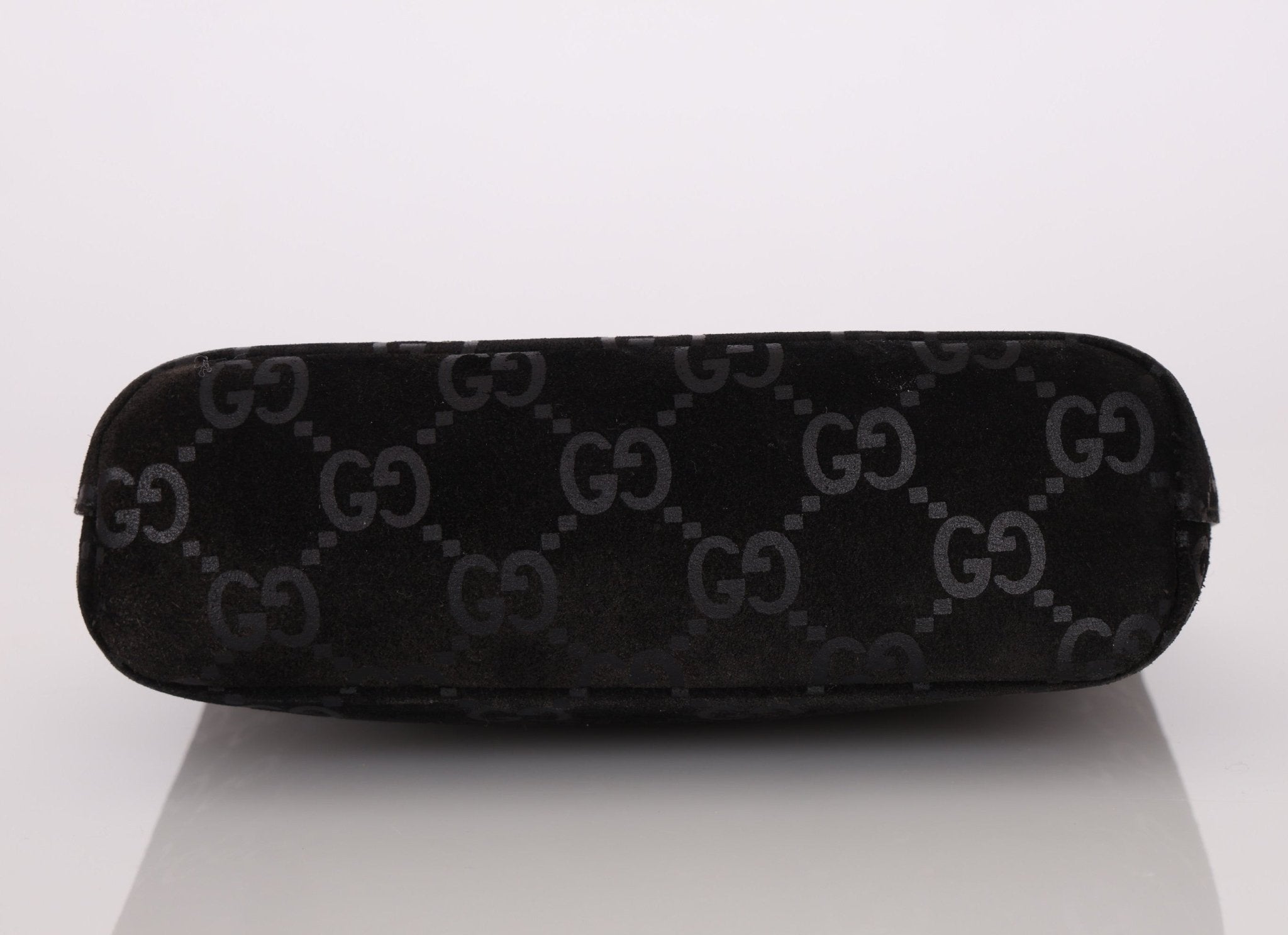 Gucci Suede Metal Top Handle Mini Frame Bag - FashioNica