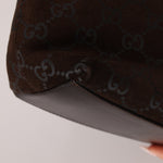 Gucci Suede Monogram Shoulder Bag - FashioNica