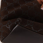 Gucci Suede Monogram Shoulder Bag - FashioNica