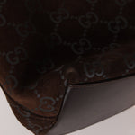 Gucci Suede Monogram Shoulder Bag - FashioNica