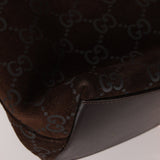 Gucci Suede Monogram Shoulder Bag - FashioNica