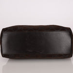 Gucci Suede Monogram Shoulder Bag - FashioNica