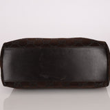 Gucci Suede Monogram Shoulder Bag - FashioNica