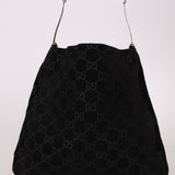 Gucci Suede Monogram Tote w/ Pouch - FashioNica
