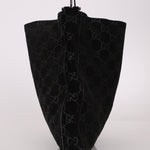 Gucci Suede Monogram Tote w/ Pouch - FashioNica