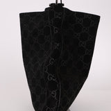 Gucci Suede Monogram Tote w/ Pouch - FashioNica