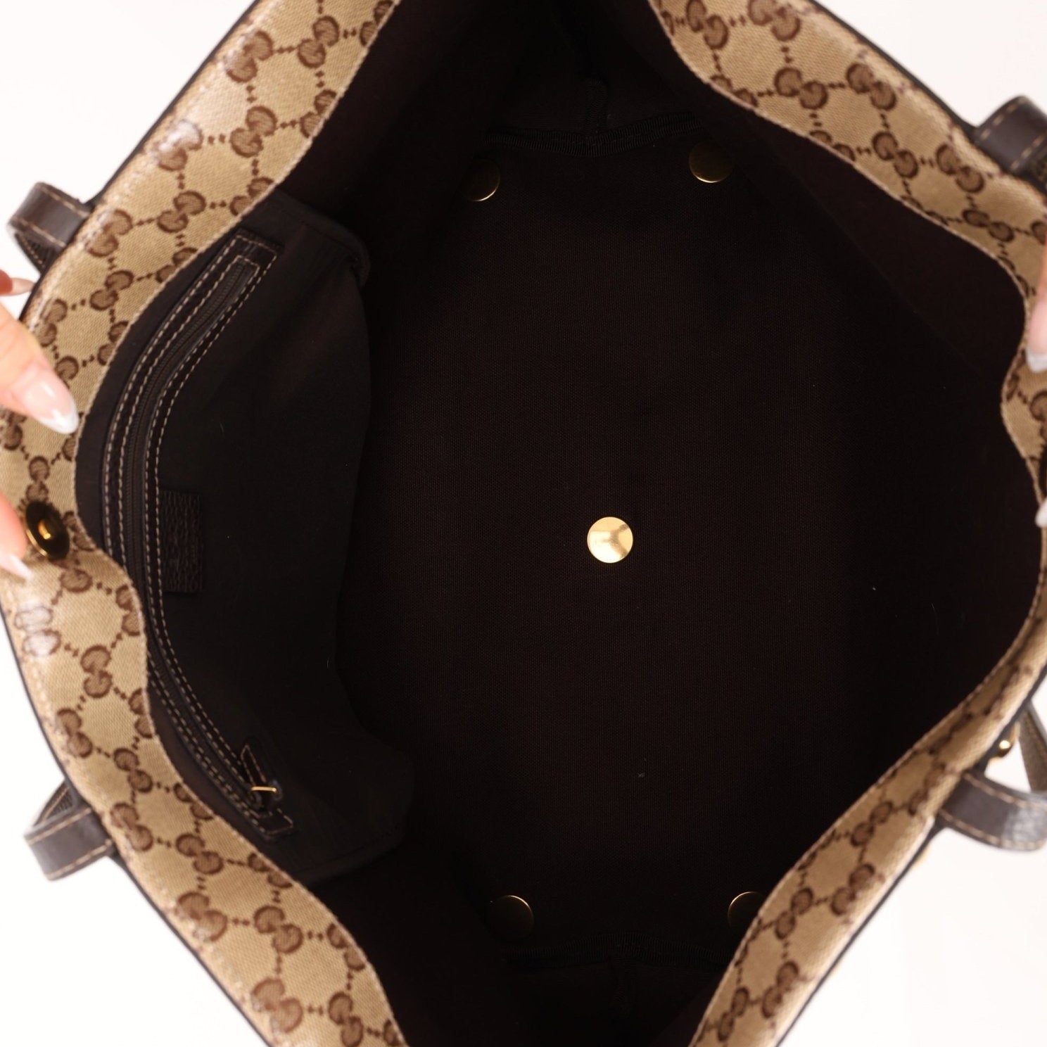 Gucci Supreme Canvas Monogram Tote Bag - FashioNica