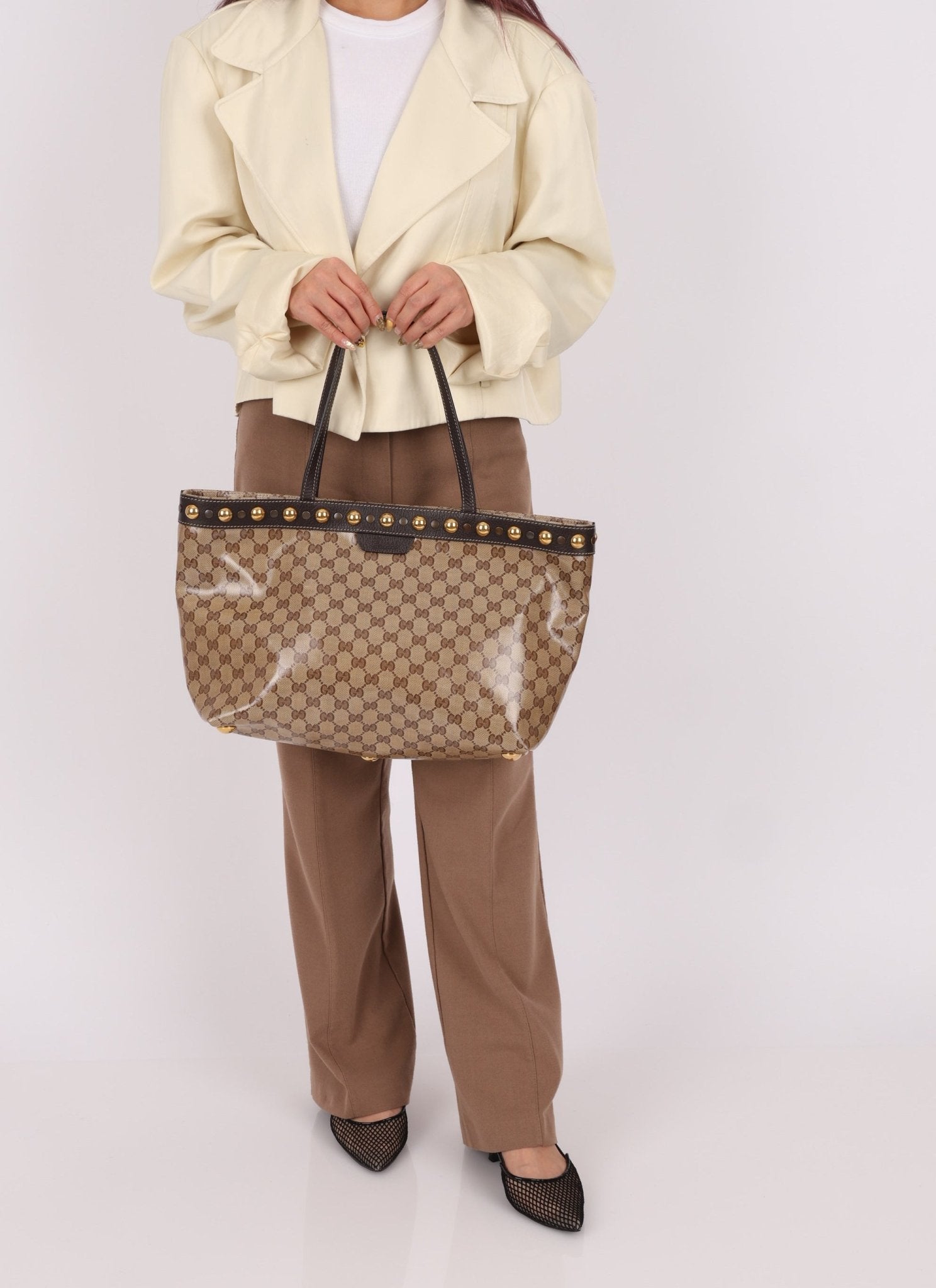 Gucci Supreme Canvas Monogram Tote Bag - FashioNica