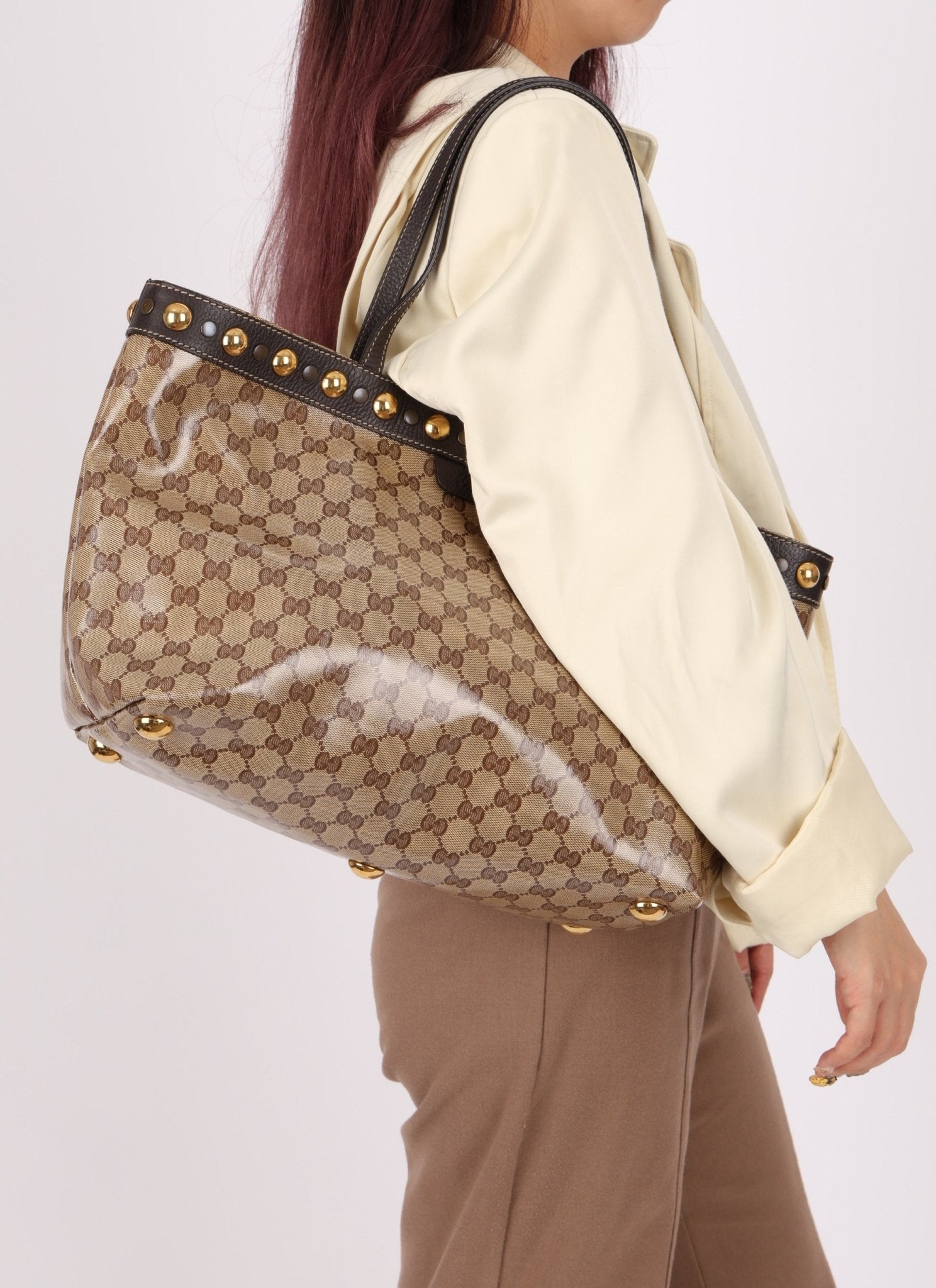 Gucci Supreme Canvas Monogram Tote Bag - FashioNica