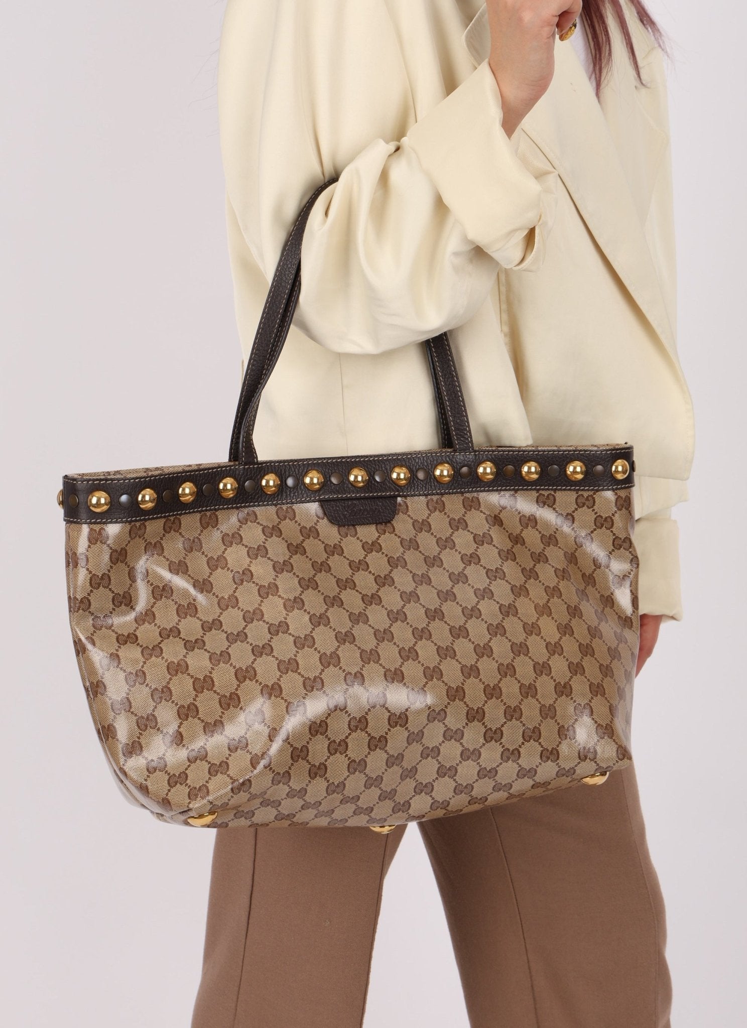 Gucci Supreme Canvas Monogram Tote Bag - FashioNica