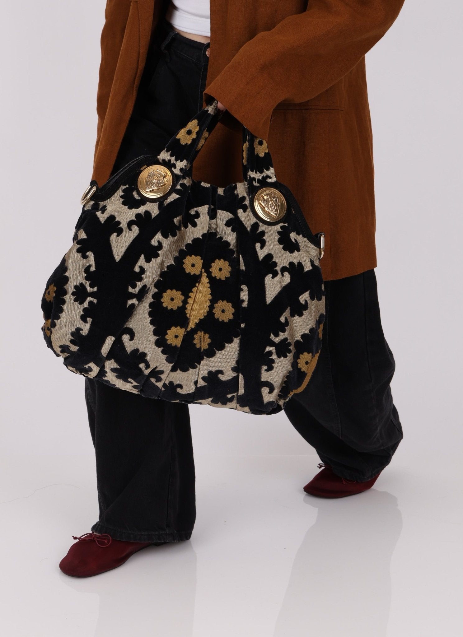 Gucci Tapestry Large Hysteria Tote - FashioNica