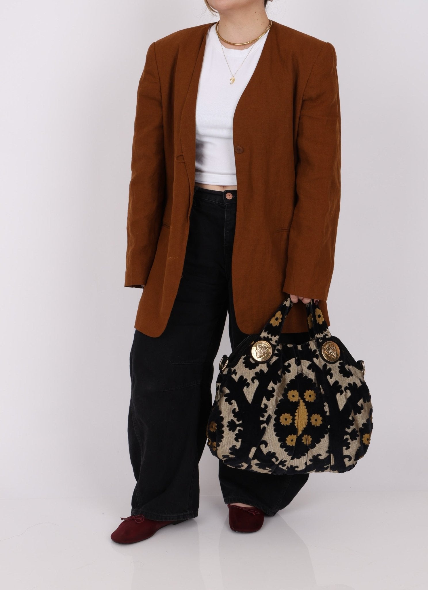 Gucci Tapestry Large Hysteria Tote - FashioNica