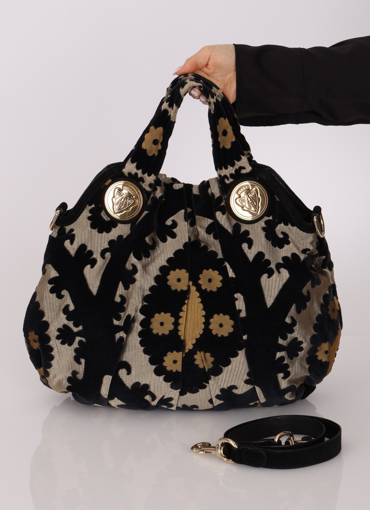 Gucci Tapestry Large Hysteria Tote - FashioNica