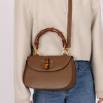 Gucci Vintage 1947 Bamboo Turnlock Top Handle with Strap - FashioNica