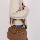 Gucci Vintage 1947 Bamboo Turnlock Top Handle with Strap - FashioNica