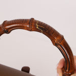 Gucci Vintage 1947 Bamboo Turnlock Top Handle with Strap - FashioNica