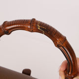 Gucci Vintage 1947 Bamboo Turnlock Top Handle with Strap - FashioNica