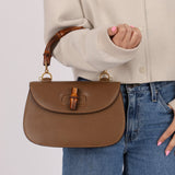 Gucci Vintage 1947 Bamboo Turnlock Top Handle with Strap - FashioNica