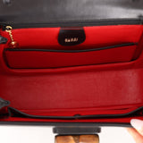 Gucci Vintage 1947 Black Bamboo Turnlock Top Handle - FashioNica