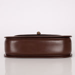 Gucci Vintage 1947 Chocolate Bamboo Turnlock Top Handle with Strap - FashioNica