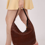 Gucci Woven Leather Zip Hobo - FashioNica