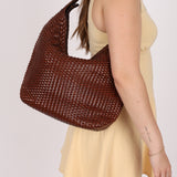 Gucci Woven Leather Zip Hobo - FashioNica