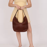 Gucci Woven Leather Zip Hobo - FashioNica