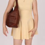 Gucci Woven Leather Zip Hobo - FashioNica
