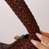 Gucci Woven Leather Zip Hobo - FashioNica