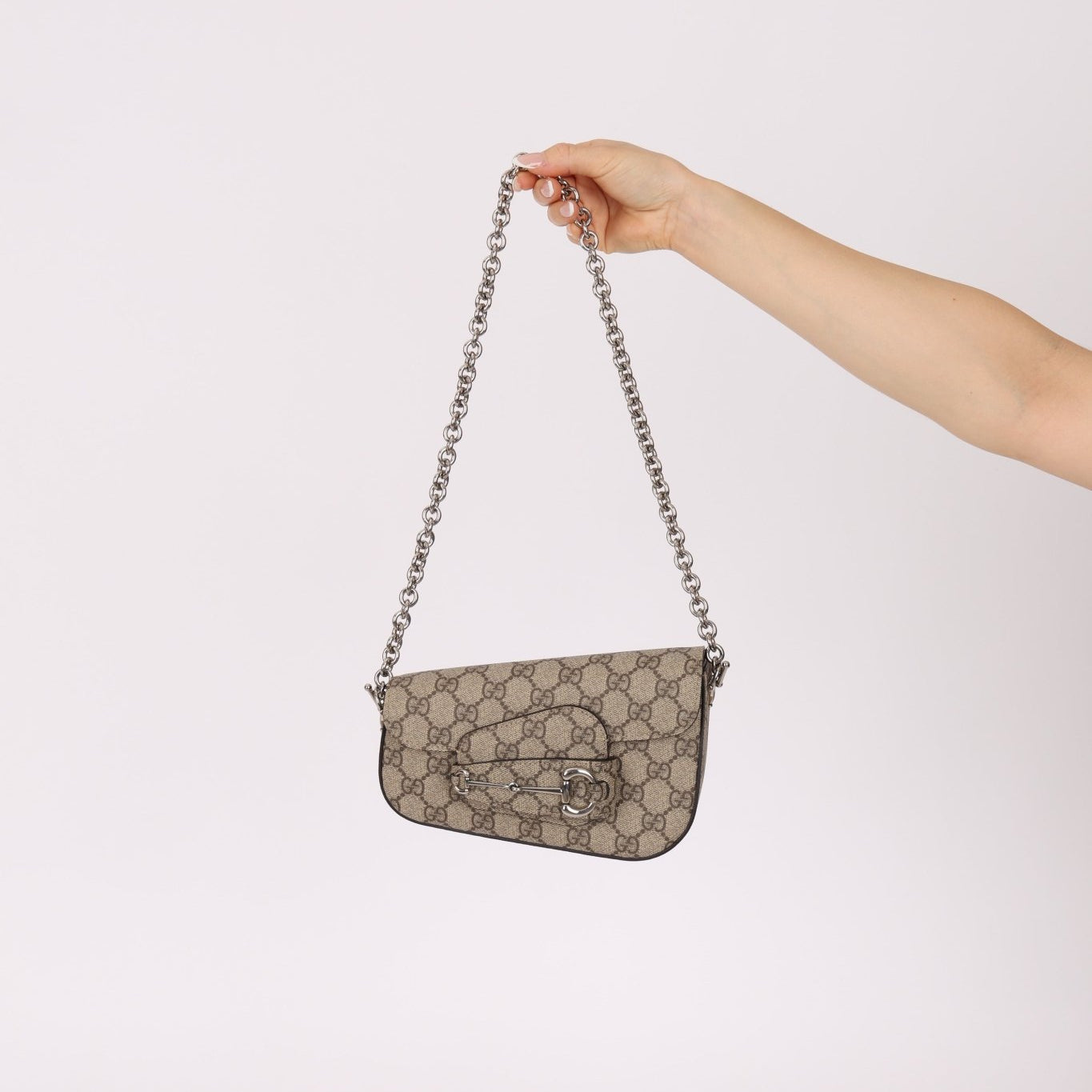 Gucci x Billie Eilish 1955 Horsebit Chain Shoulder Bag - FashioNica