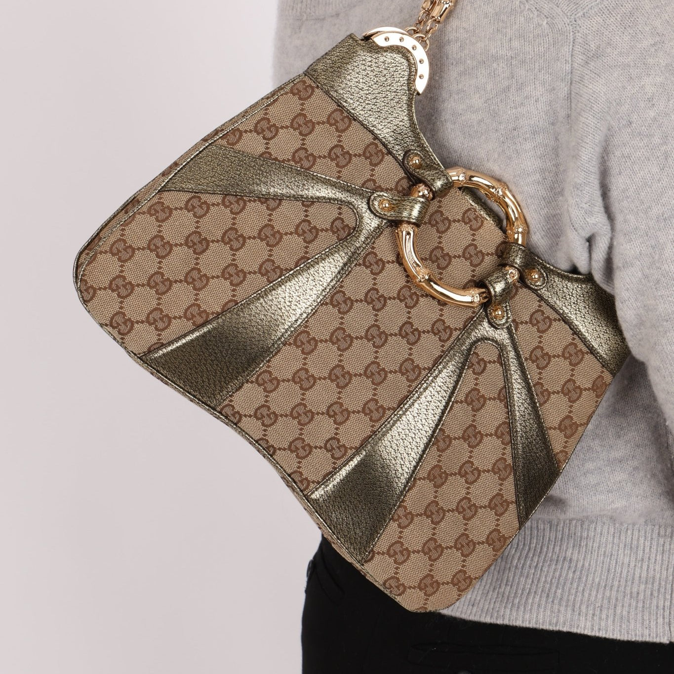 Gucci x Tom Ford Marina Bamboo Chain Shoulder Bag - FashioNica