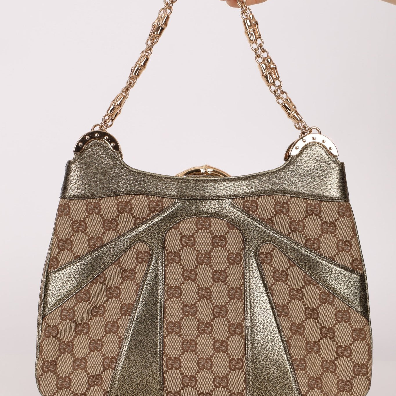 Gucci x Tom Ford Marina Bamboo Chain Shoulder Bag - FashioNica