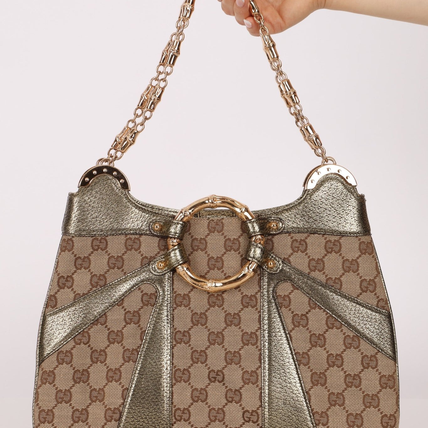 Gucci x Tom Ford Marina Bamboo Chain Shoulder Bag - FashioNica