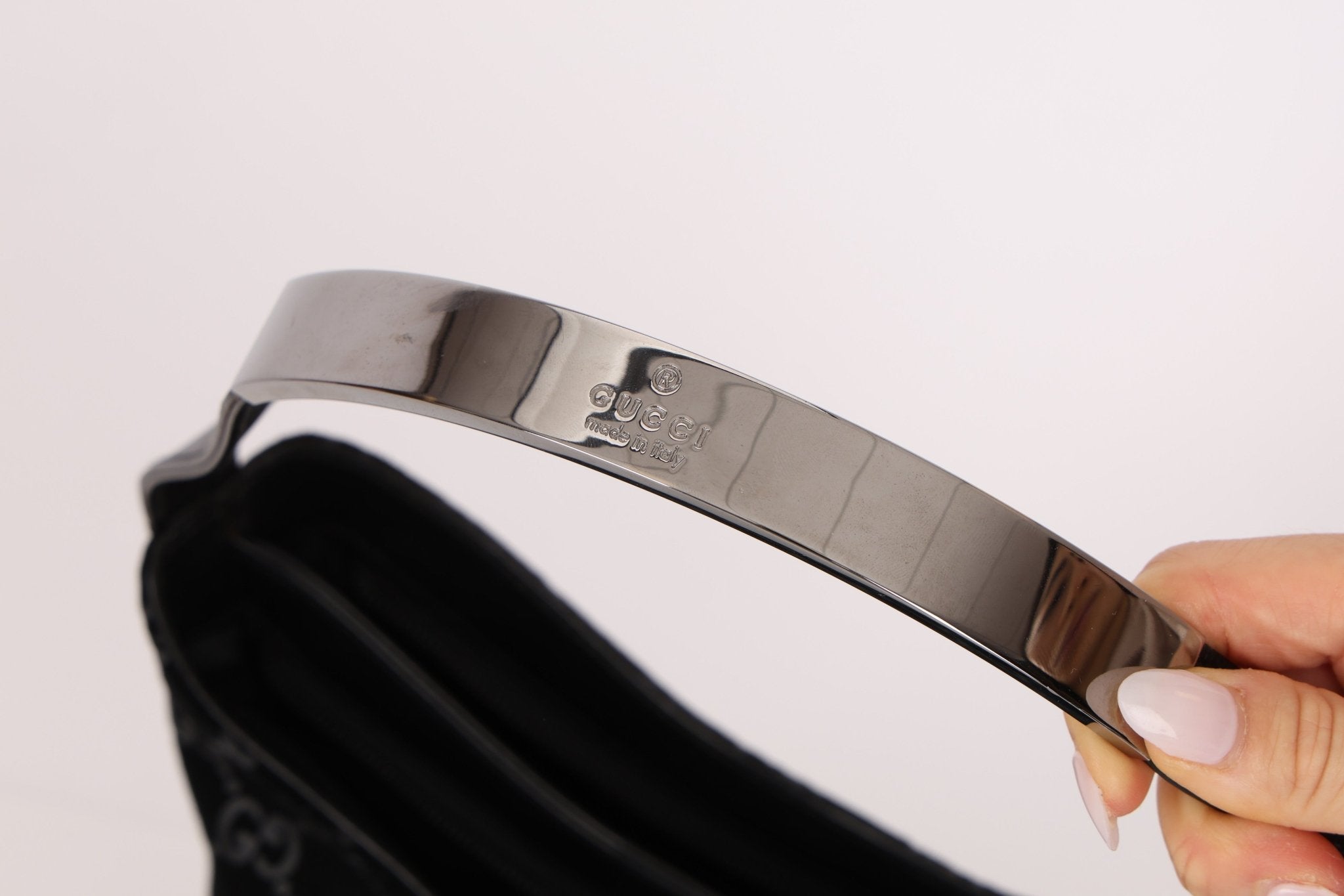 Gucci x Tom Ford Monogram Suede Shoulder Bag - FashioNica