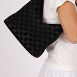 Gucci x Tom Ford Monogram Suede Shoulder Bag - FashioNica